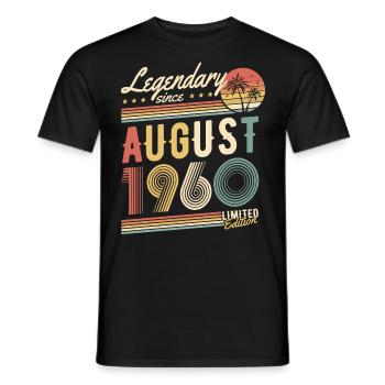 Légendaire depuis août 1960 Édition limitée - T-shirt homme - noir - Devant - AI Model Male 178 light (178cm)