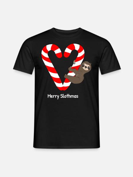 Sloth Lazy Cute Sloth Gift - Men's T-Shirt - black