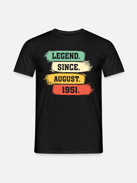 Legend since August 1951 - Men's T-Shirt - black