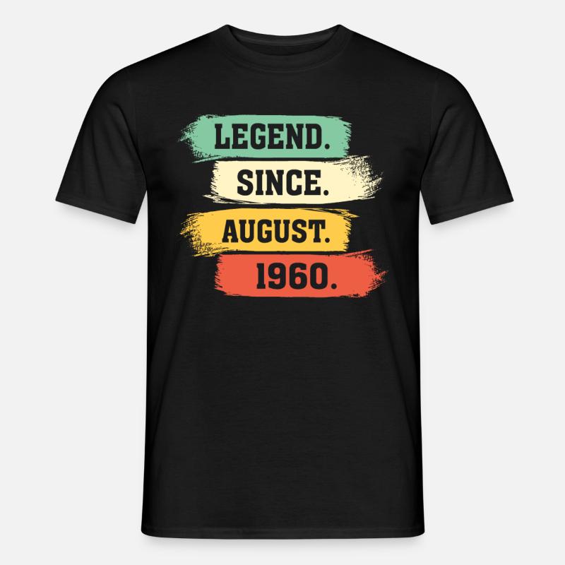 Legend since August 1960 - Männer T-Shirt - Schwarz