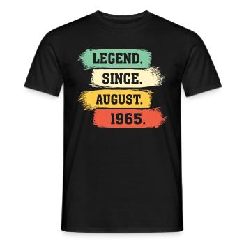 Légende depuis août 1965 - T-shirt homme - noir - Devant - AI Model Male 178 light (178cm)