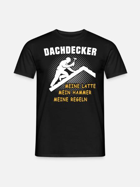 Dachdecker Dachspengler Dachdecken Dachklempner - Männer T-Shirt - Schwarz