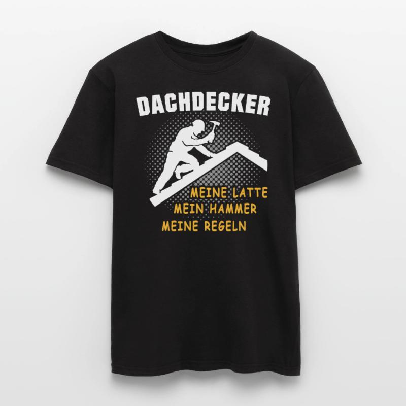 Dachdecker Dachspengler Dachdecken Dachklempner Männer T-Shirt