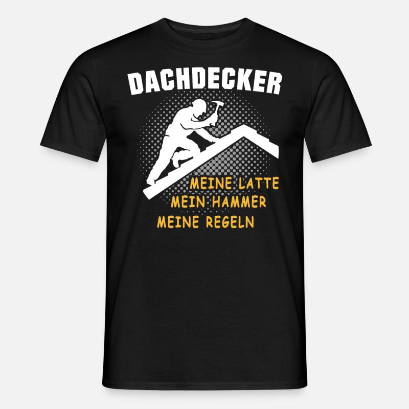 Dachdecker Dachspengler Dachdecken Dachklempner - Männer T-Shirt - Schwarz