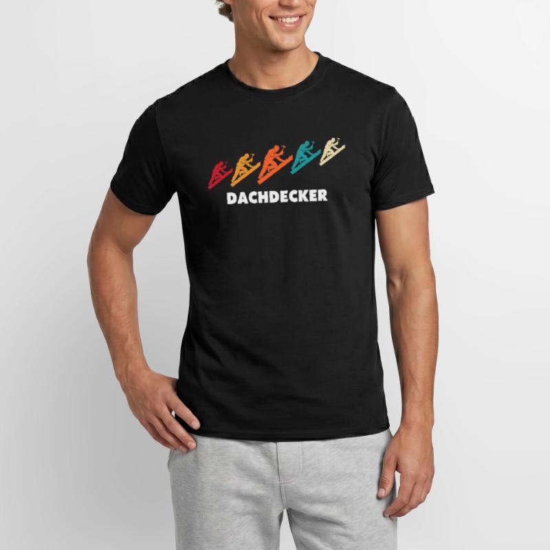 Dachdecker Dachspengler Dachdecken Dachklempner Männer T-Shirt