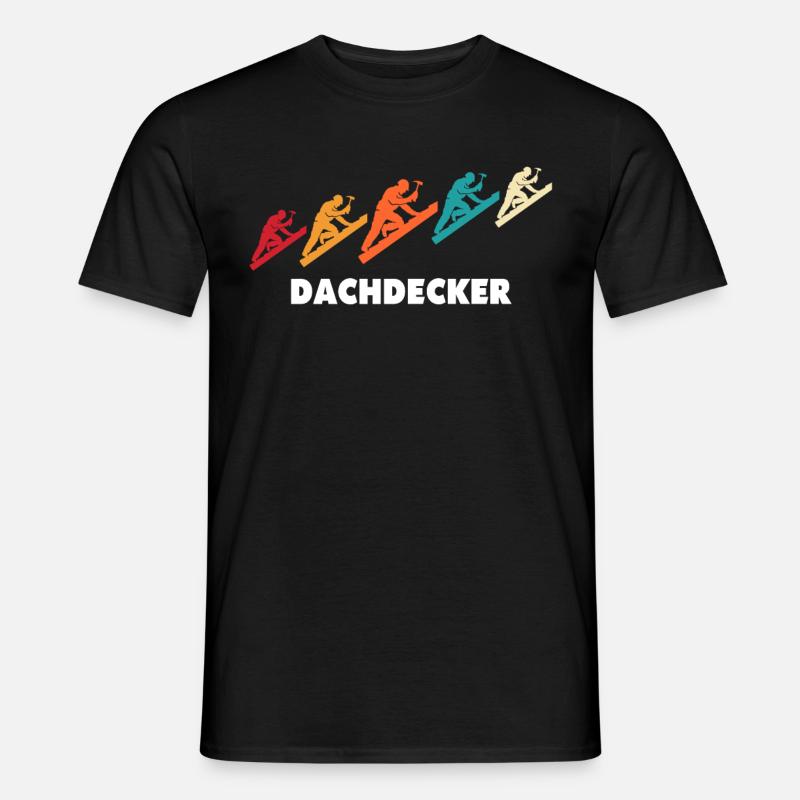 Dachdecker Dachspengler Dachdecken Dachklempner - Männer T-Shirt - Schwarz
