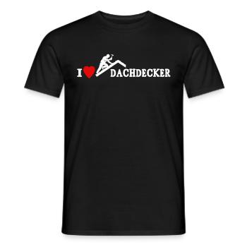 Dachdecker Dachspengler Dachdecken Dachklempner - Männer T-Shirt - Schwarz - Vorne - AI Model Male 178 light (178cm)