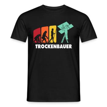 Trockenbaumonteur Sprüche Trockenbauer Geschenk - Männer T-Shirt - Schwarz - Vorne - AI Model Male 178 light (178cm)