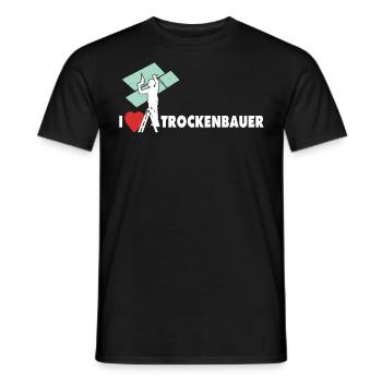 Trockenbaumonteur Sprüche Trockenbauer Geschenk - Männer T-Shirt - Schwarz - Vorne - AI Model Male 178 light (178cm)