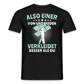Trockenbaumonteur Sprüche Trockenbauer Geschenk - Männer T-Shirt - Schwarz - Vorne - AI Model Male 178 light (178cm)