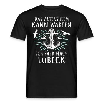 Lübeck Sprüche Hansestadt Luebeck - Männer T-Shirt - Schwarz - Vorne - AI Model Male 178 light (178cm)