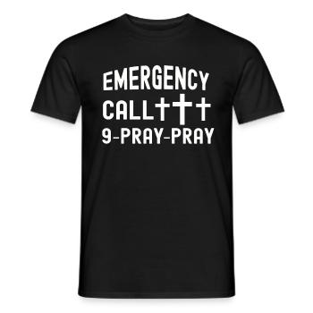 Christianity God Jesus Gift Church Religion - Men's T-Shirt - black - Front - AI Model Male 178 light (178cm)