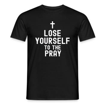 Christianity God Jesus Gift Church Religion - Men's T-Shirt - black - Front - AI Model Male 178 light (178cm)