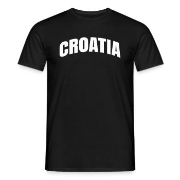 Kroatien Geschenk Herkunft Zagreb Hrvatska Heimat - Männer T-Shirt - Schwarz - Vorne - AI Model Male 178 light (178cm)
