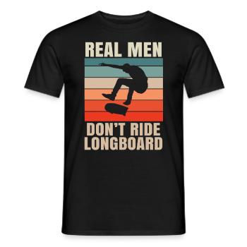 Skateboard Kickflip Cadeau Longboard Sk8er Sk8 - T-shirt homme - noir - Devant - AI Model Male 178 light (178cm)