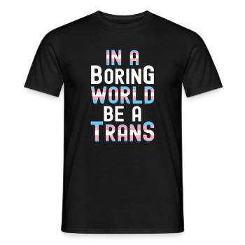 Transgender - Men's T-Shirt - black - Front - AI Model Male 178 light (178cm)