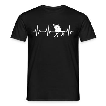 Camping Folding Chair Camping Folding Chairs - Men's T-Shirt - black - Front - AI Model Male 178 light (178cm)
