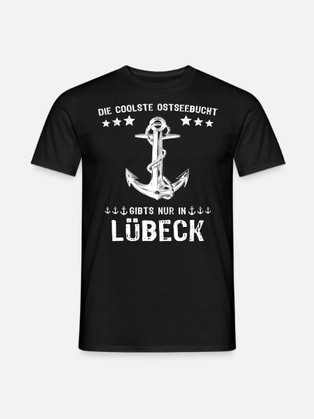 Lübeck Luebeck - Männer T-Shirt - Schwarz