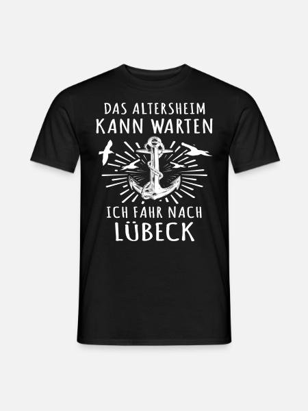 Lübeck Luebeck - Männer T-Shirt - Schwarz