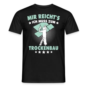 Trockenbauer Sprüche Trockenbau - Männer T-Shirt - Schwarz - Vorne - AI Model Male 178 light (178cm)