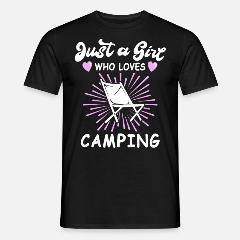 Camping Campingplatz Campen - Männer T-Shirt - Schwarz