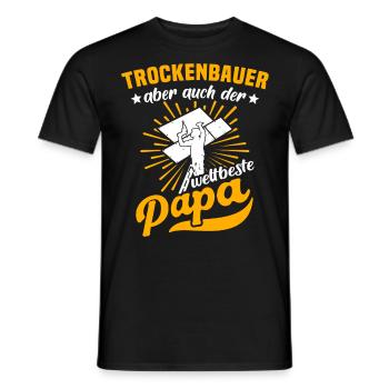 Trockenbauer Trockenbau Trockenbaumonteur - Männer T-Shirt - Schwarz - Vorne - AI Model Male 178 light (178cm)