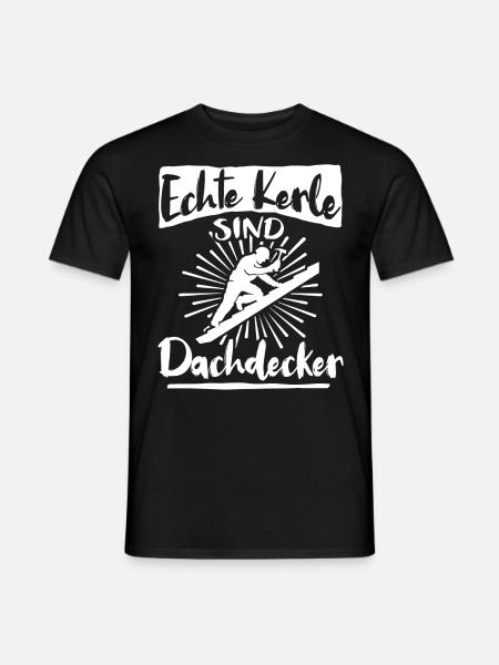 Dachdecker - Männer T-Shirt - Schwarz
