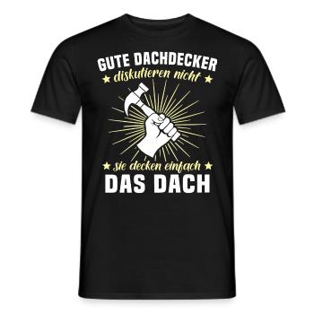 Dachdecker Dächer Decken Dachdecken - Männer T-Shirt - Schwarz - Vorne - AI Model Male 178 light (178cm)