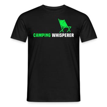 Camping Campingplatz Campen - T-shirt homme - noir - Devant - AI Model Male 178 light (178cm)