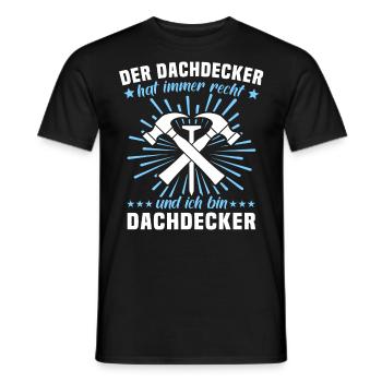 Dachdecker Sprüche Dachdecken - Männer T-Shirt - Schwarz - Vorne - AI Model Male 178 light (178cm)