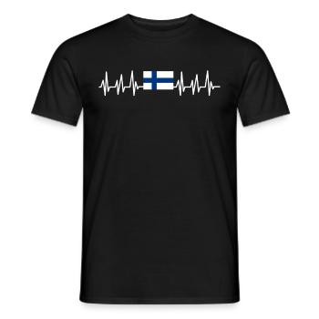 Finnland Geschenk Urlaub Lappland Heimat Finne - Männer T-Shirt - Schwarz - Vorne - AI Model Male 178 light (178cm)