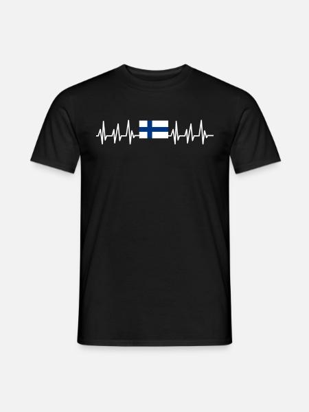 Finland Gift Holiday Lapland Home Finland - Men's T-Shirt - black
