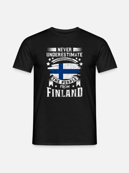 Finlande Tshirt Finlande Scandinavie - T-shirt homme - noir