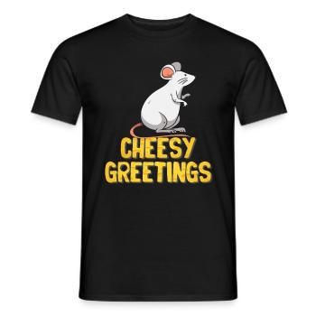 Souris Souris Cadeau Rat Rongeur Souris Souris Lousemaus - T-shirt homme - noir - Devant - AI Model Male 178 light (178cm)