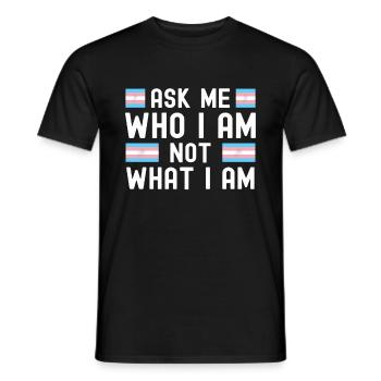 Transgender - Men's T-Shirt - black - Front - AI Model Male 178 light (178cm)