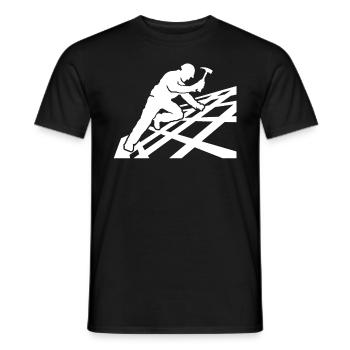 Roofing motif roofing ceilings - Men's T-Shirt - black - Front - AI Model Male 178 light (178cm)
