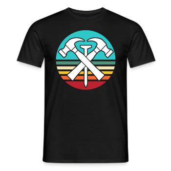 Roofing motif roofing ceilings - Men's T-Shirt - black - Front - AI Model Male 178 light (178cm)