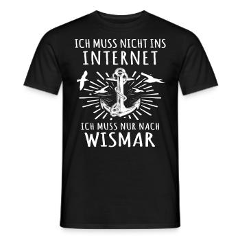 Wismar - Männer T-Shirt - Schwarz - Vorne - AI Model Male 178 light (178cm)