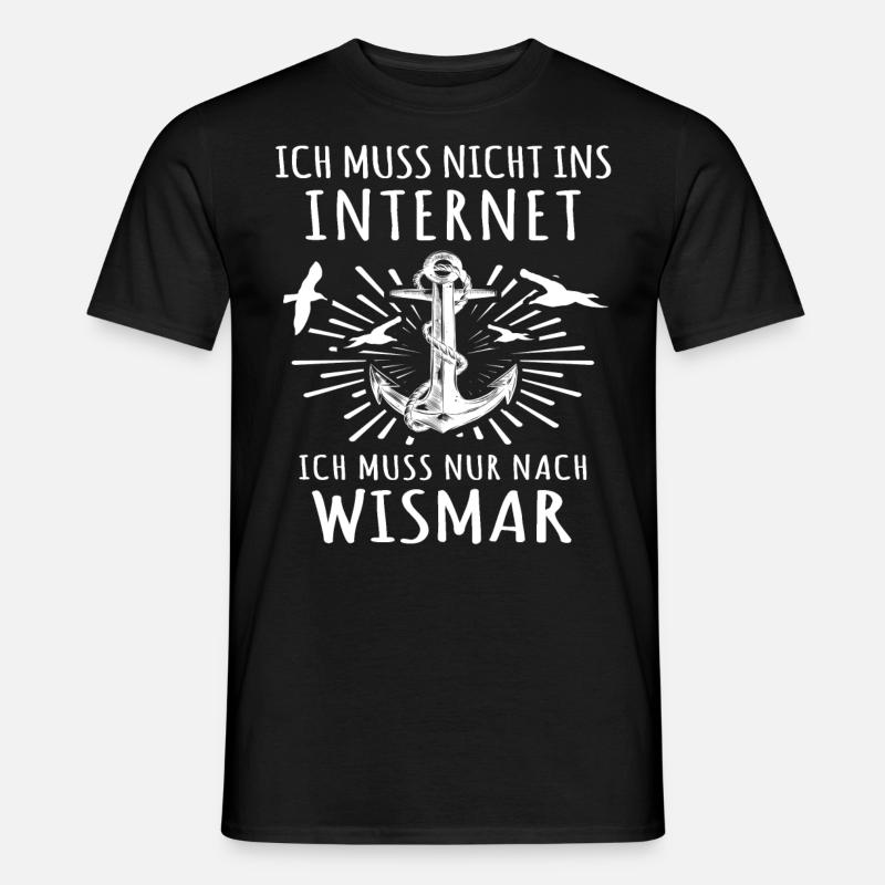 Wismar - Männer T-Shirt - Schwarz