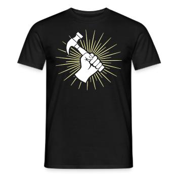 Roofer Roofing Roofing Master Roofer - Men's T-Shirt - black - Front - AI Model Male 178 light (178cm)