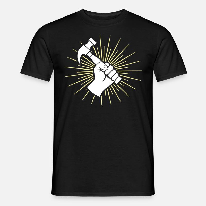 Dachdecker Dachdecken Dachdeckermeister - Männer T-Shirt - Schwarz