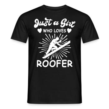 Roofer Roofing Roofing Master Roofer - Men's T-Shirt - black - Front - AI Model Male 178 light (178cm)