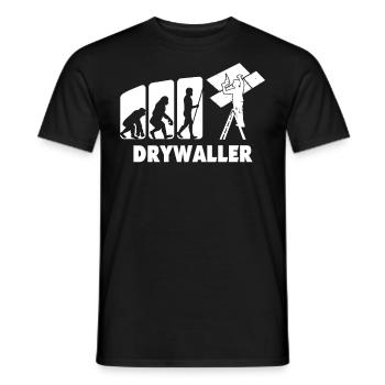 Drywall - Men's T-Shirt - black - Front - AI Model Male 178 light (178cm)