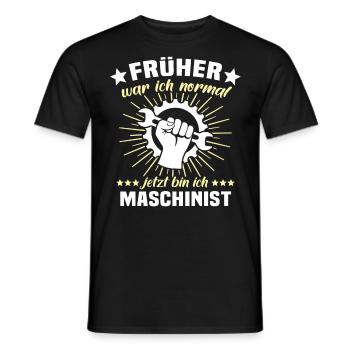 Maschinist Sprüche Maschinisten - Männer T-Shirt - Schwarz - Vorne - AI Model Male 178 light (178cm)