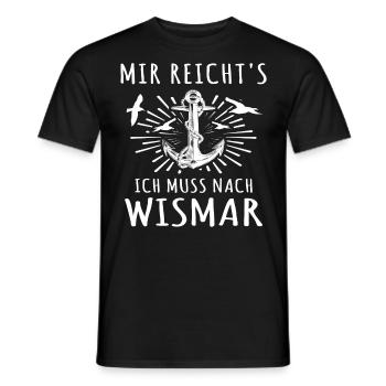 Wismar - Männer T-Shirt - Schwarz - Vorne - AI Model Male 178 light (178cm)