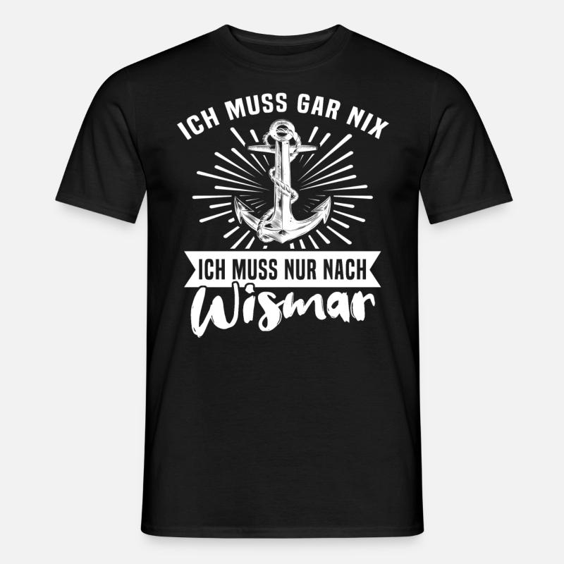 Wismar - Männer T-Shirt - Schwarz