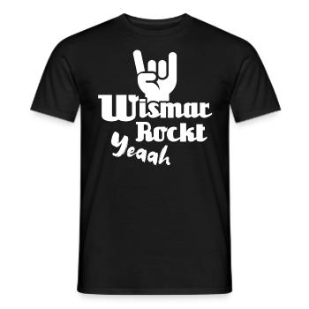 Stadt Wismar Sprüche Wismarer - Männer T-Shirt - Schwarz - Vorne - AI Model Male 178 light (178cm)