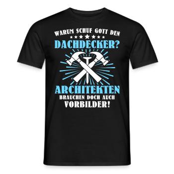 Dachdecker Beruf Dachdecken - Männer T-Shirt - Schwarz - Vorne - AI Model Male 178 light (178cm)