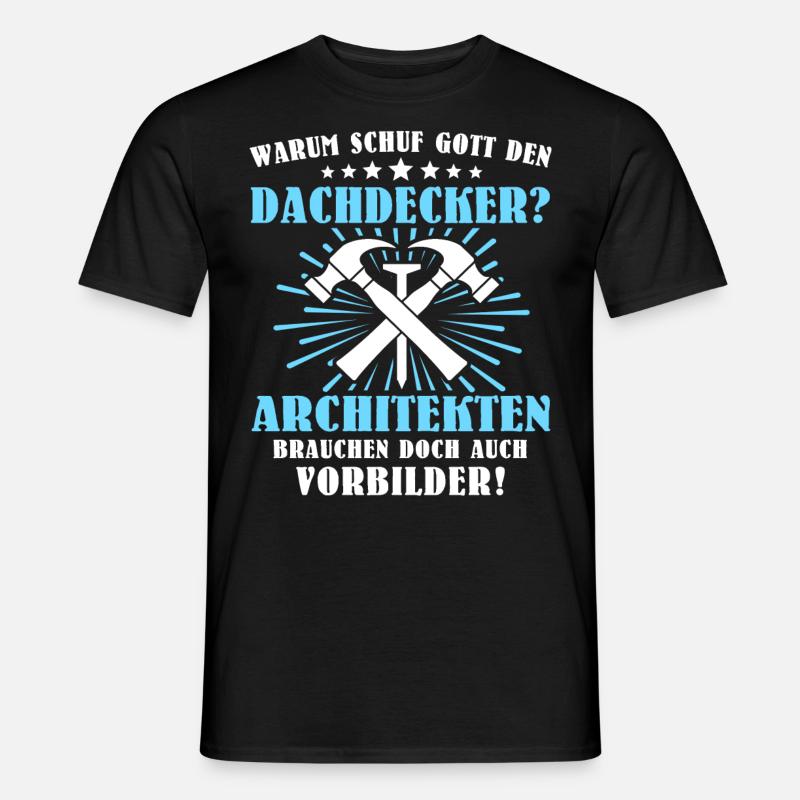 Dachdecker Beruf Dachdecken - Männer T-Shirt - Schwarz