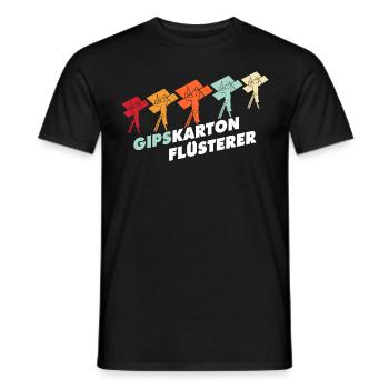 Trockenbauer Trockenbaumonteur Trockenbau - Männer T-Shirt - Schwarz - Vorne - AI Model Male 178 light (178cm)